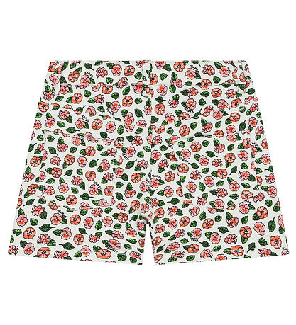 Kenzo Shorts - Denim - Ivory/Pink m. Blumen