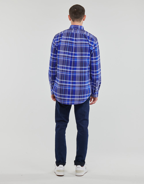Polo Ralph Lauren - CHEMISE COUPE DROITE EN OXFORD Azul / Azul / Multiple