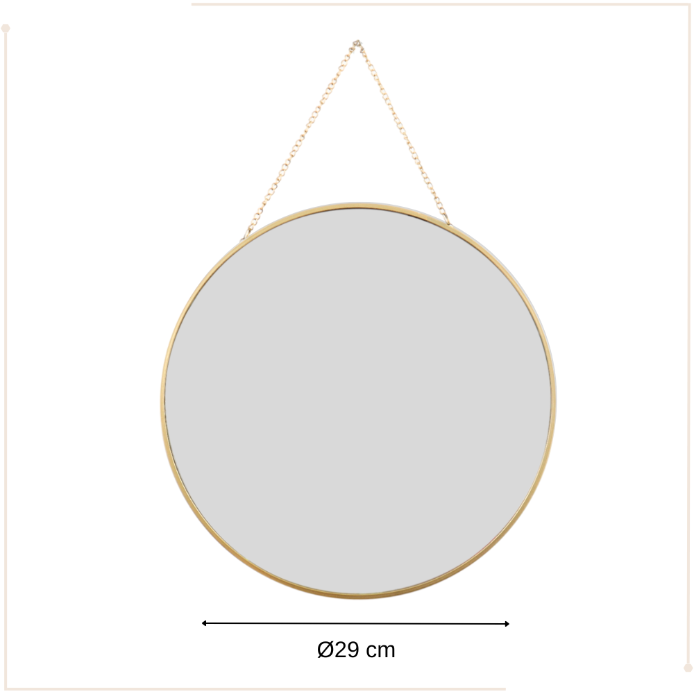 Orange85 Spiegel rond goud