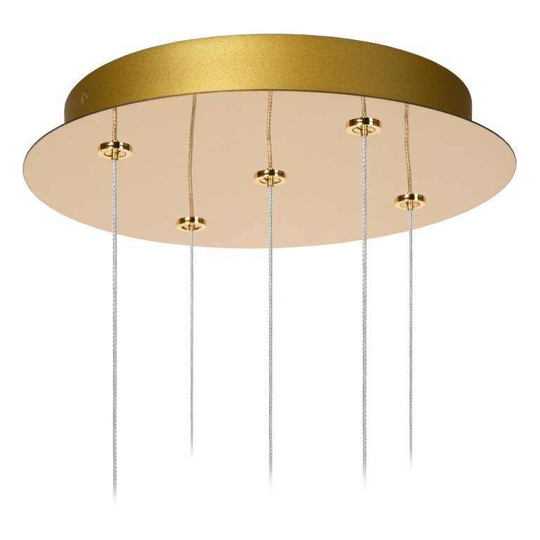 Lucide Cintra 5 cluster hanglamp LED rond transparant