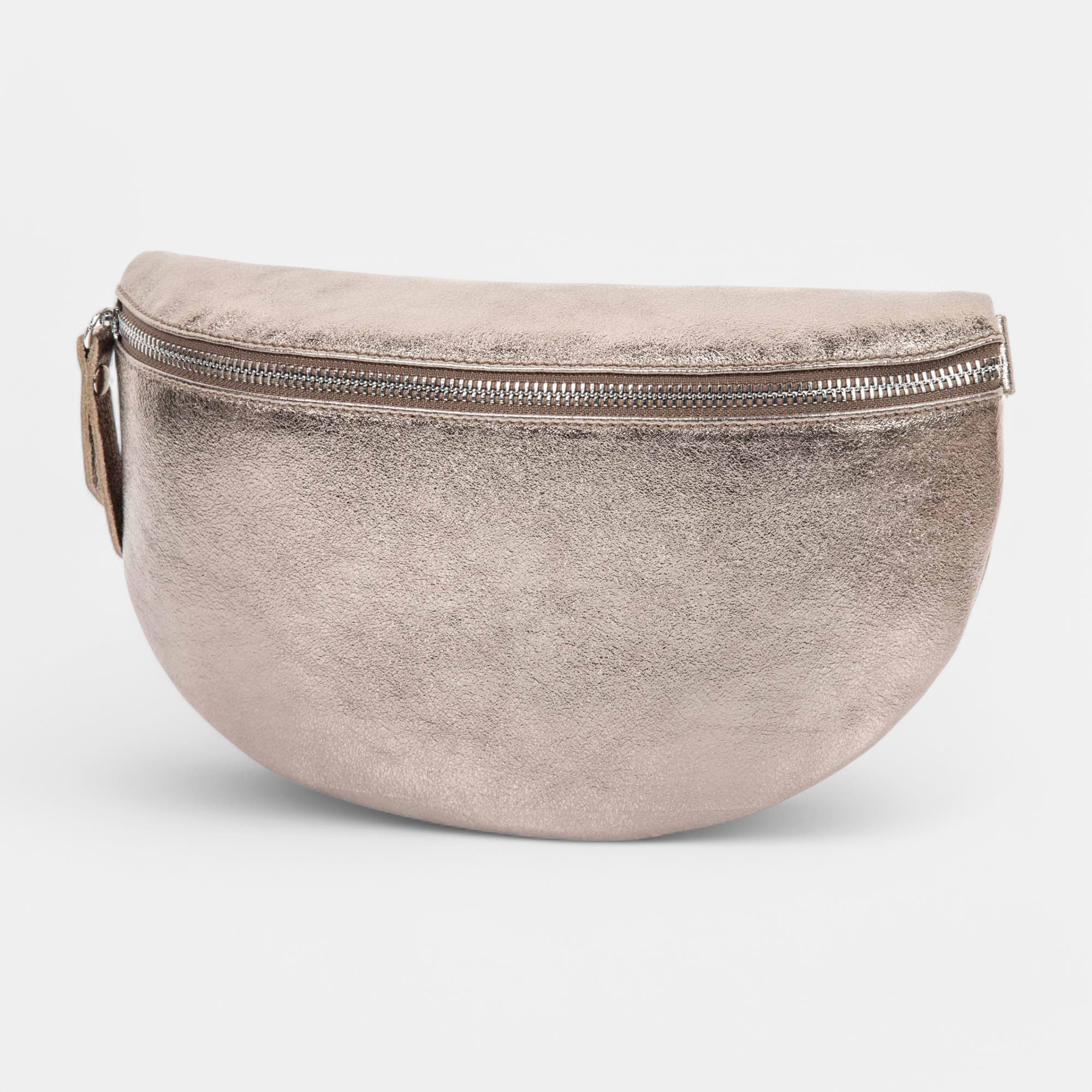 Banane en cuir bronze