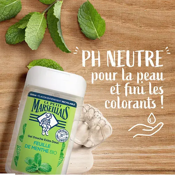 Le Petit Marseillais Gel de Banho Extra Suave Folha de Menta 250ml