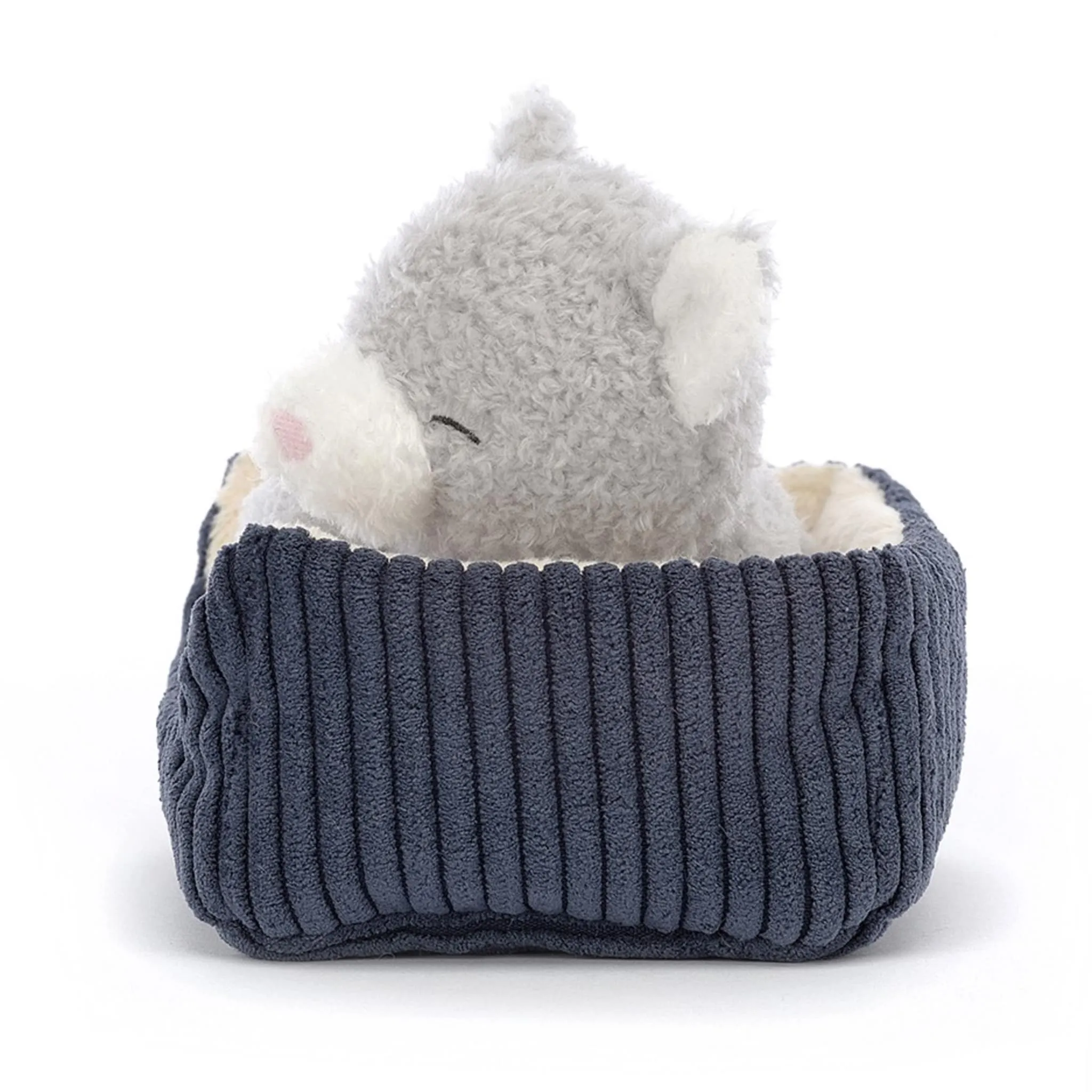 Jellycat Chat Gris et Son Lit 4