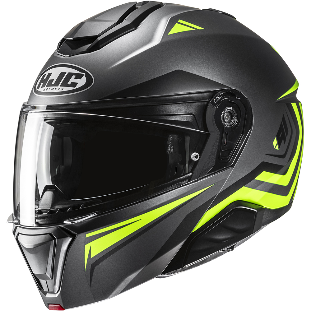 HJC - Casque i91 Tricus MC3HSF / Gris / Jaune / Noir / Mat