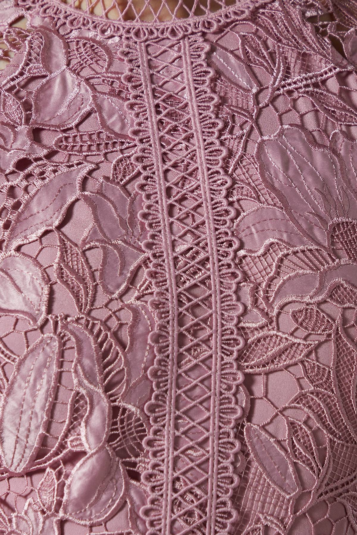 Coast Robe Étagée en Dentelle Satinée
