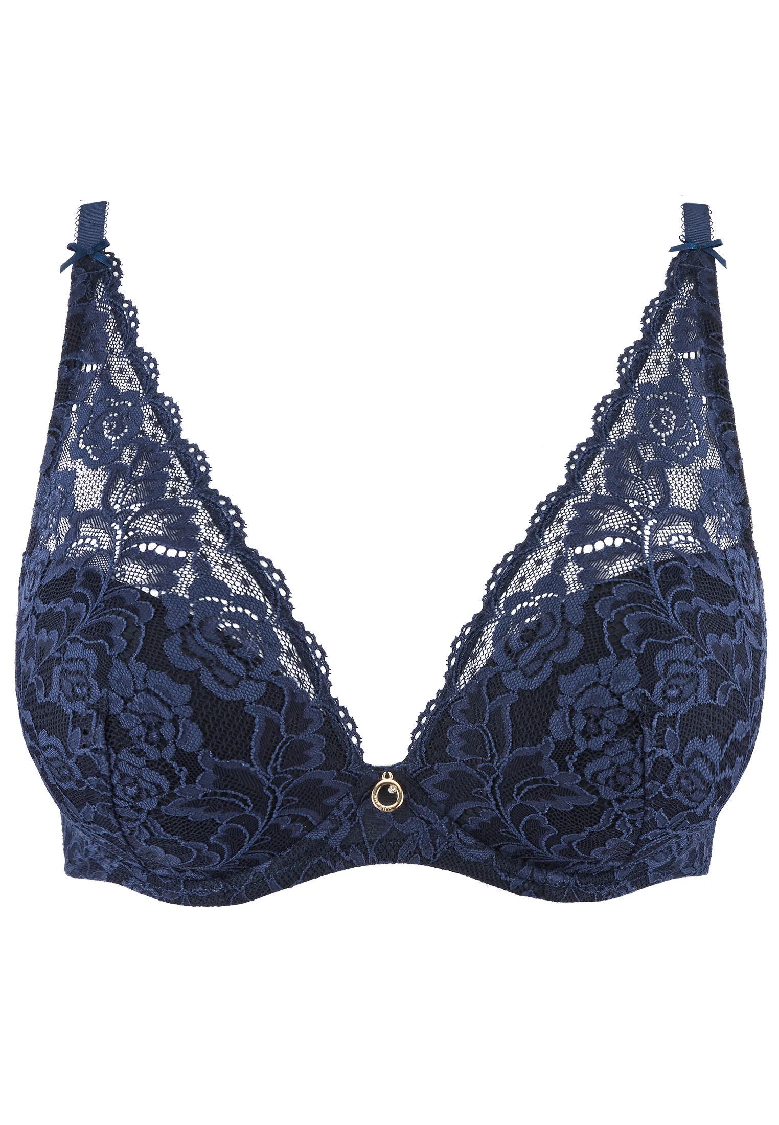 ROSESSENCE - Soutien gorge plunge foulard | Bleu
