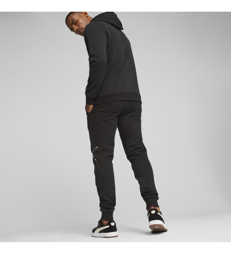Calça Puma ESS+ Logo Holiday Preta