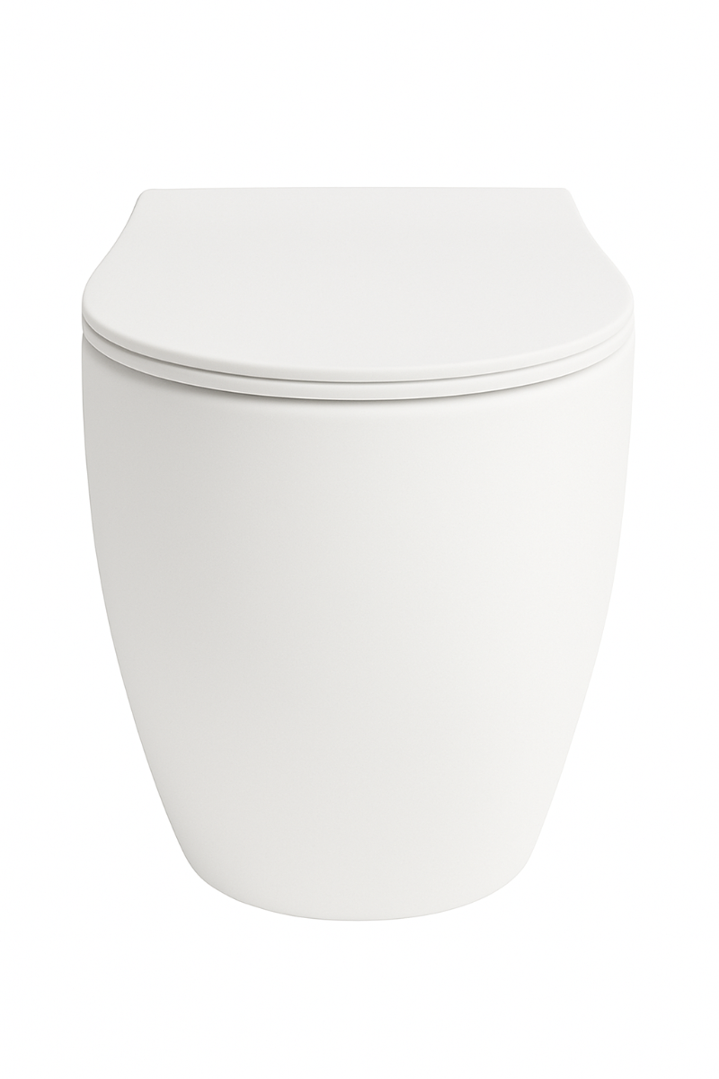 Isvea Sentimenti staande toiletpot randloos 52x36cm wit mat