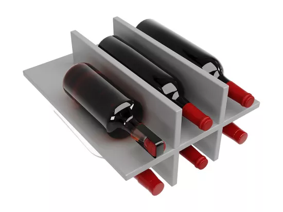 Desserte de cuisine moderne avec espace de rangement et veinure de bois couleur gris anthracite