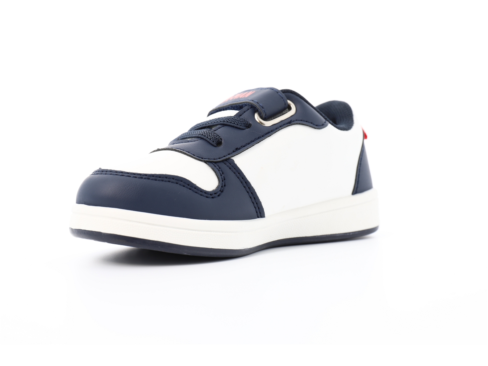 L brand-SP012059 Matières combinées Marine-Blanc