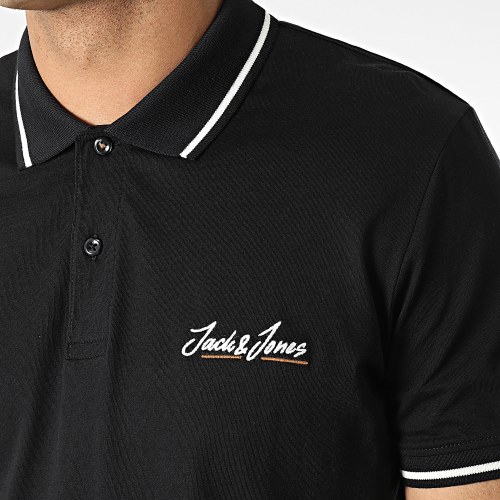 Polo Manches Courtes Tons Noir