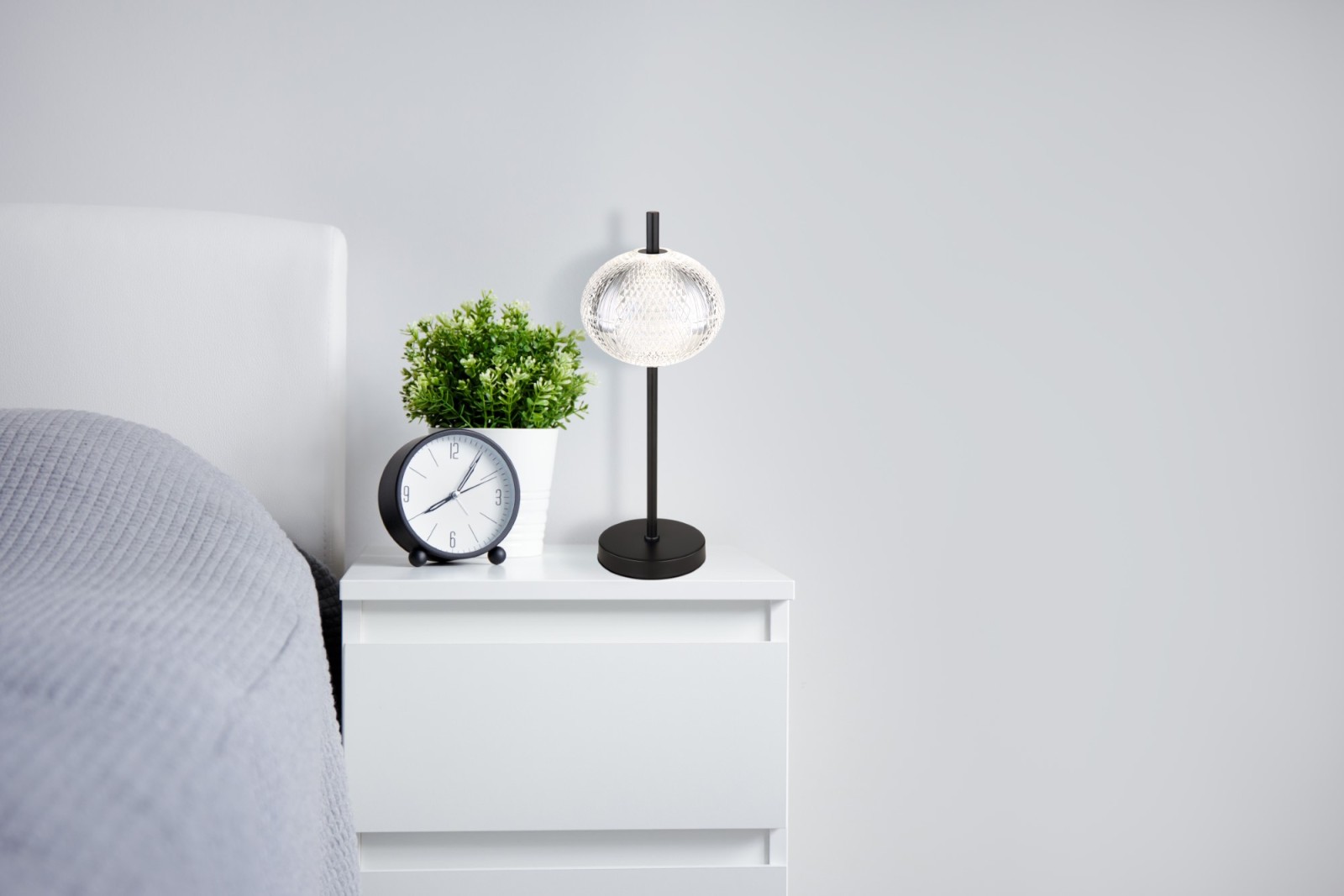 LED-Tischleuchte - schwarz matt - 40 cm - Memoryfunktion