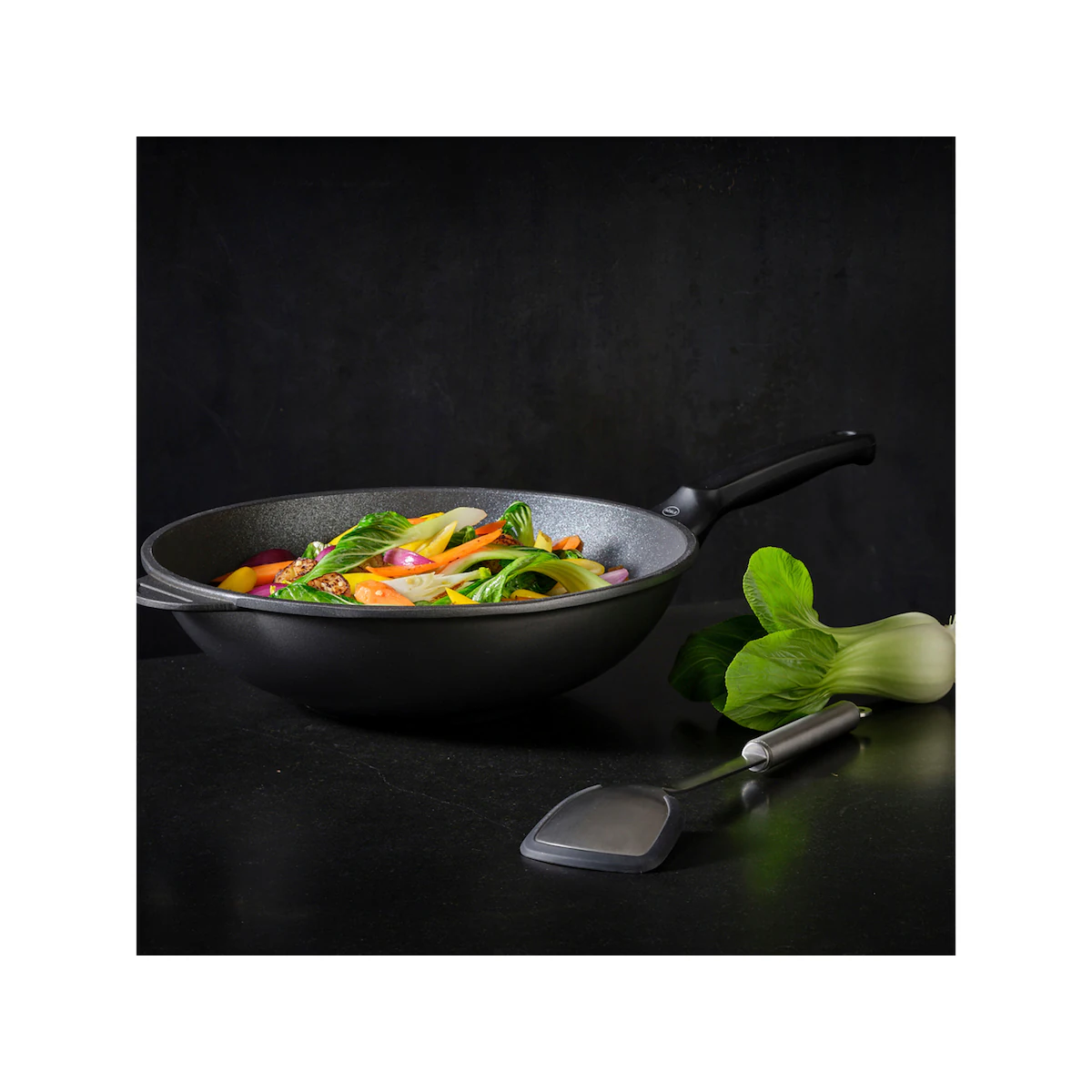 Rösle Wok turner 38.8 cm Steel/Black