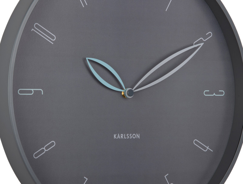 Wall Clock Petals KA6012BL Misty blue