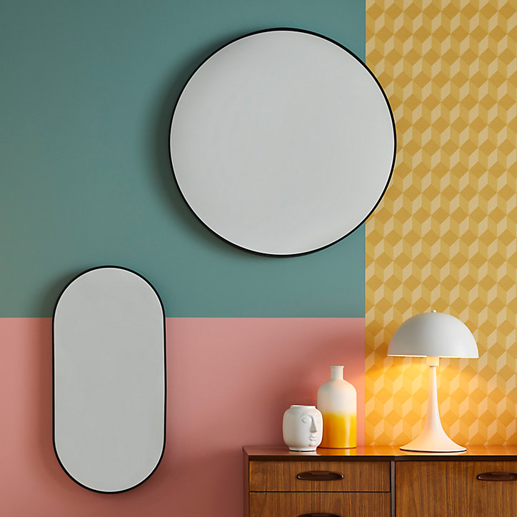 Miroir rond réversible Ø80 x ep. 0,39 cm noir
