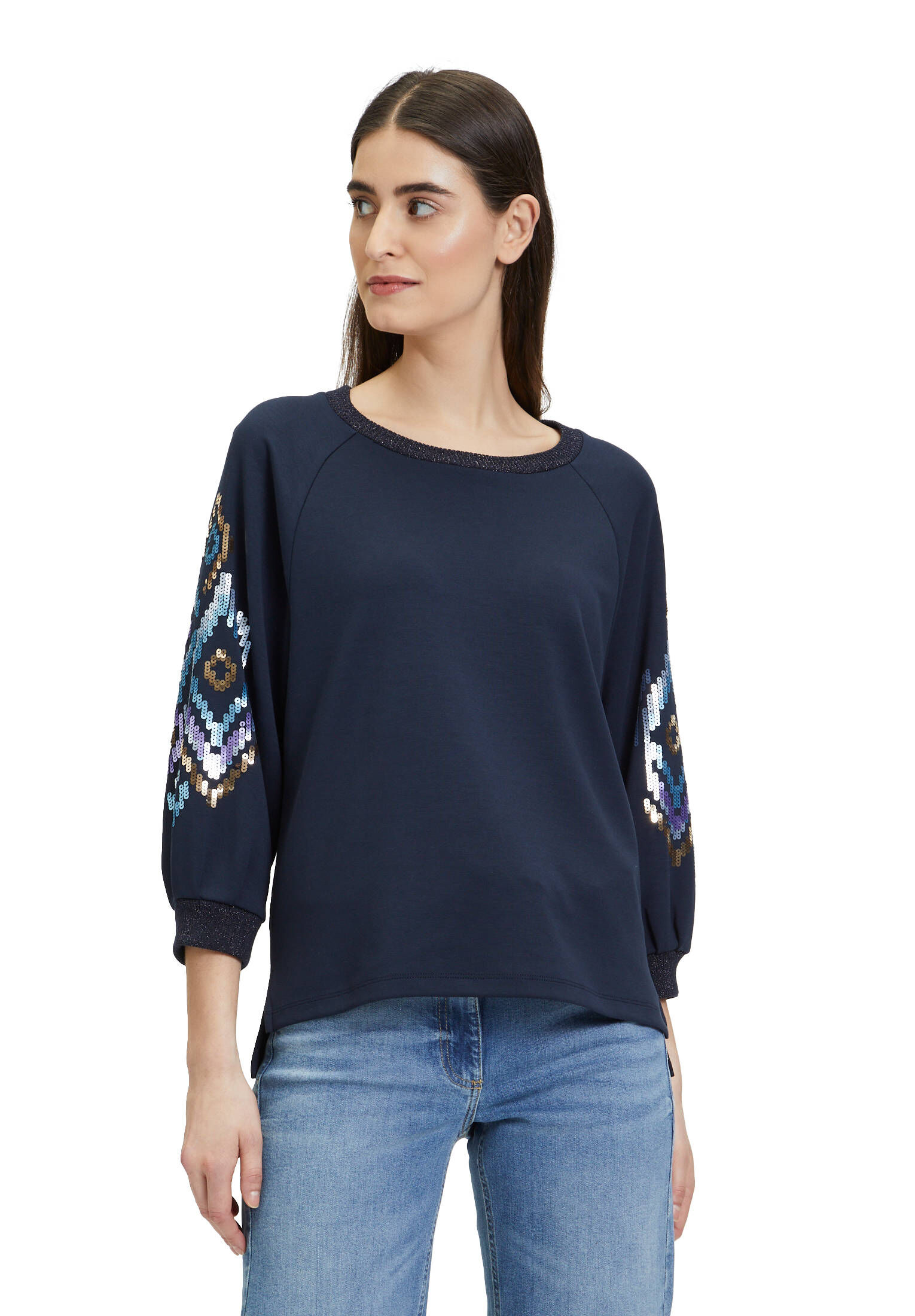 Betty Barclay| Damen Sweatshirt mit Trompetenärmeln