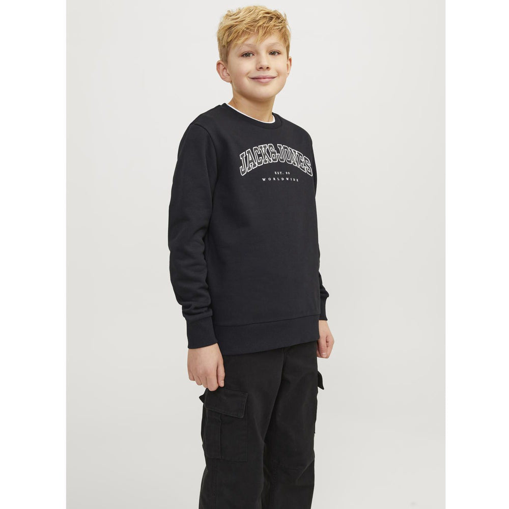 Køb Jack & Jones Junior Black caleb Varsity Sweatshirt