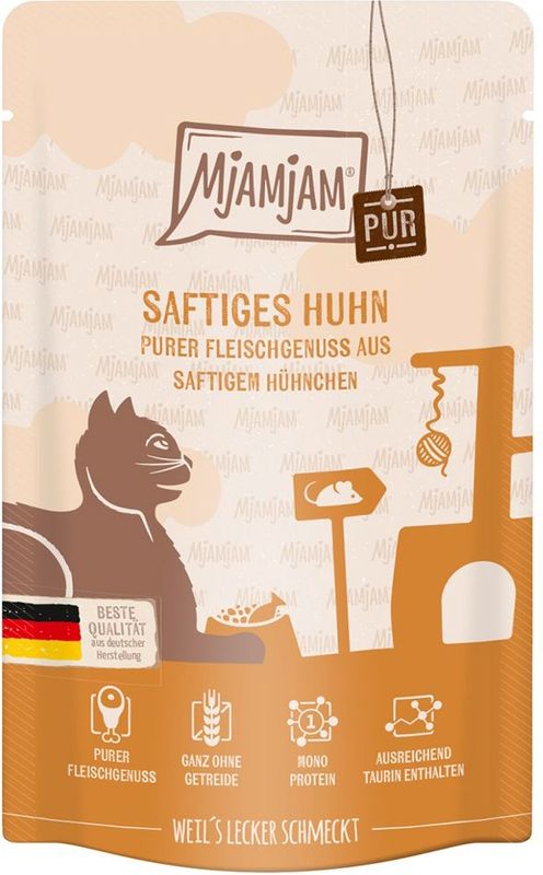 MjAMjAM - Squeeze Pure Meat Delight - Natvoer - Juicy Chicken - Economy Pack 24x125g