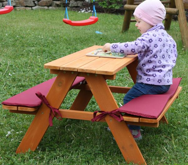 Habau Kinder Picknickbank, 89 x 79 x 50 cm