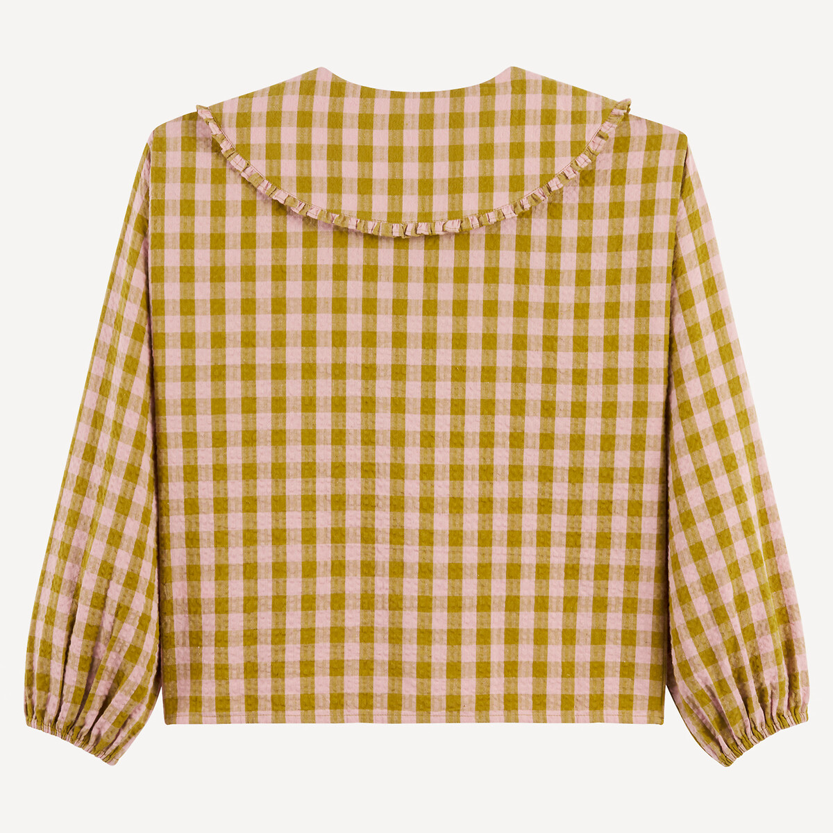 COLEÇÃO LA REDOUTE<br>Camisa xadrez de manga comprida