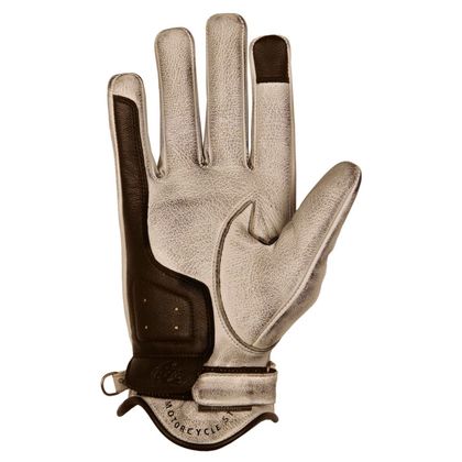 Gants Helstons SUN CUIR SOFT - Beige / Noir