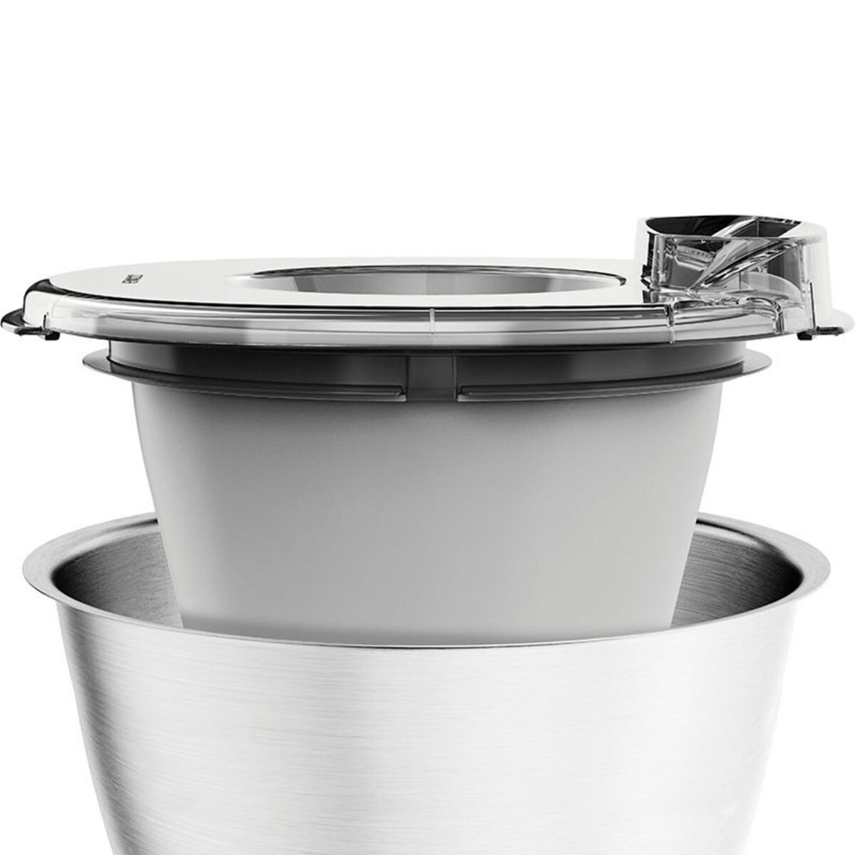 KVL85.004SI kjøkkenmaskin + KAX71.00WH iskremmaskin