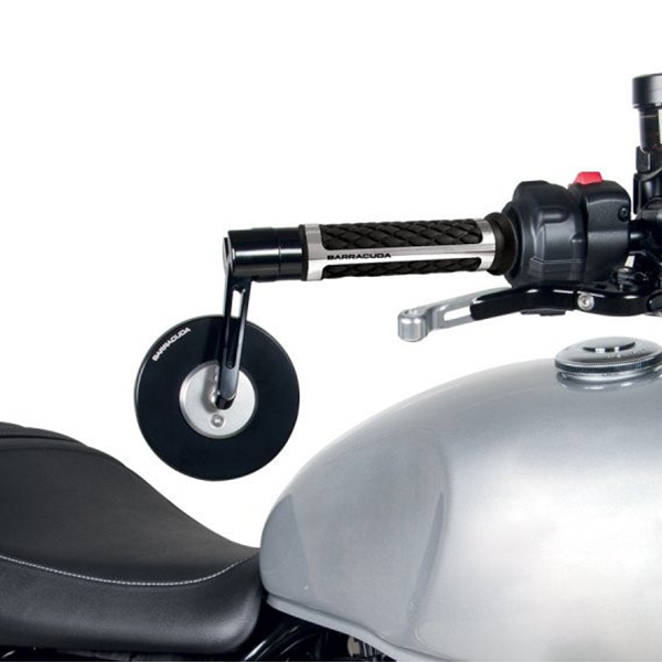 Barracuda - Rétroviseurs embout de guidon Skin-S Bar End B-Lux Noir