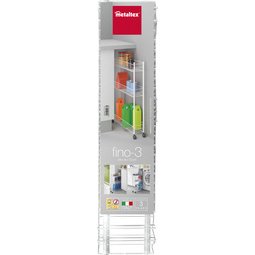 Desserte multi-usage Fino, 3 niveaux, blanc