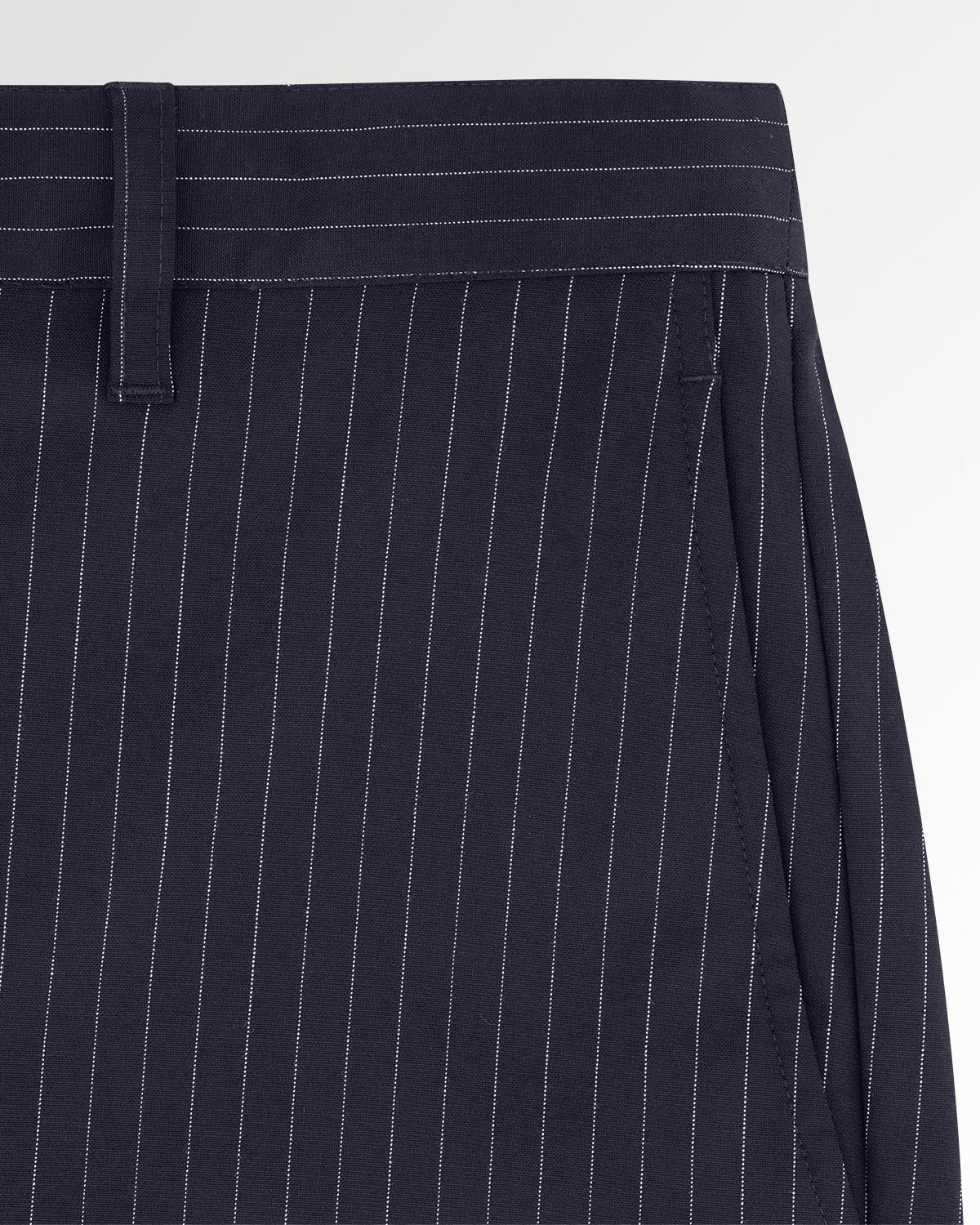 Drapy Pants Pinstripe Blue