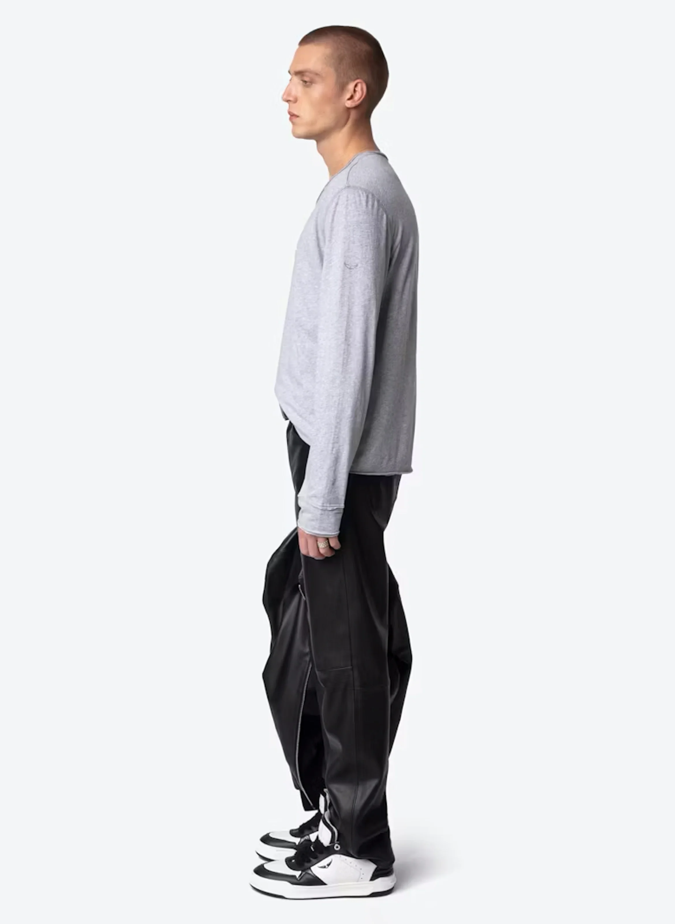 MONASTIR - Tee-shirt droit en coton bio | Gris