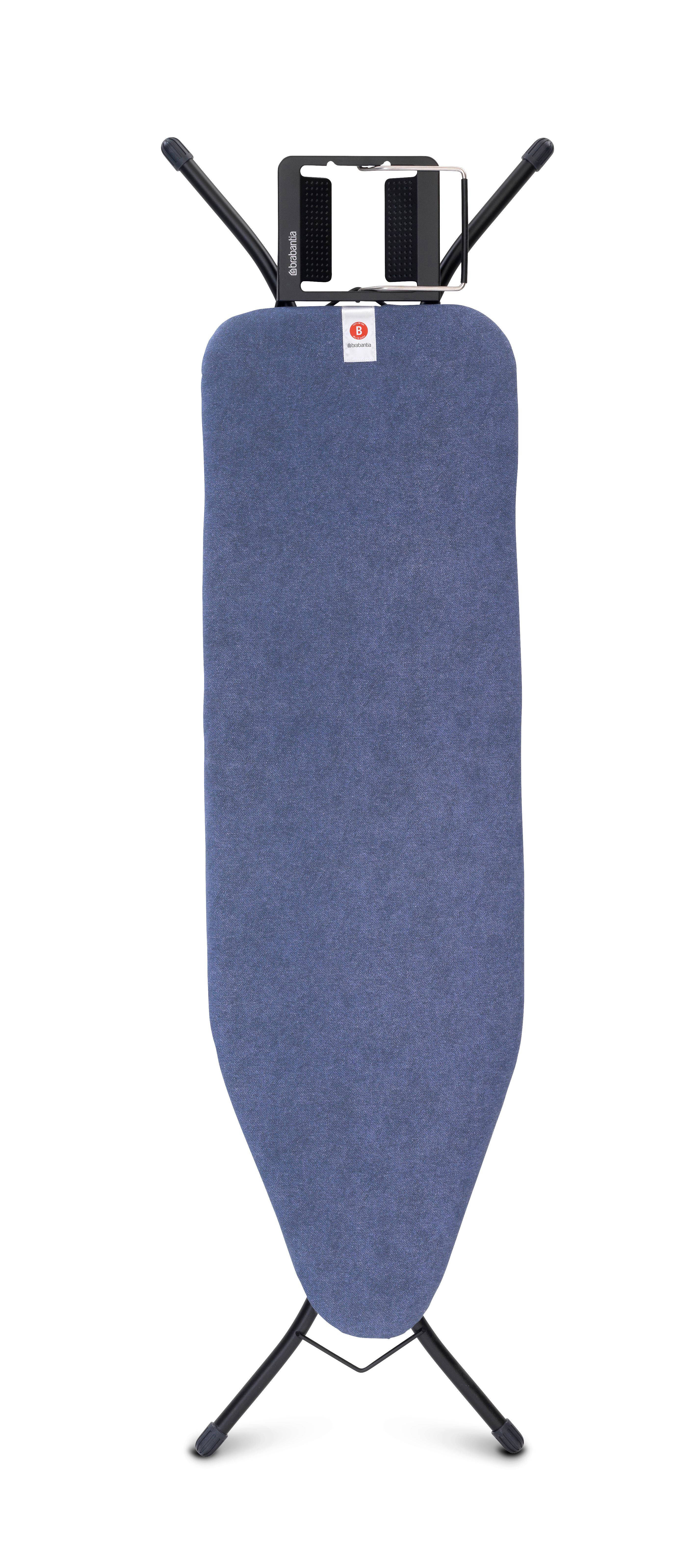Brabantia B Strijkplank B - met Strijkijzerhouder - 124x38 cm - Denim Blue