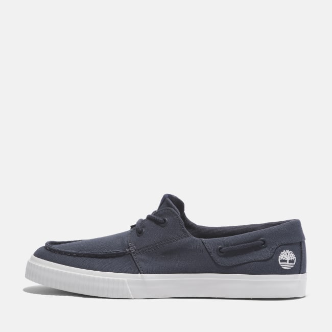 Sneaker Bassa Stringata da Uomo in blu marino