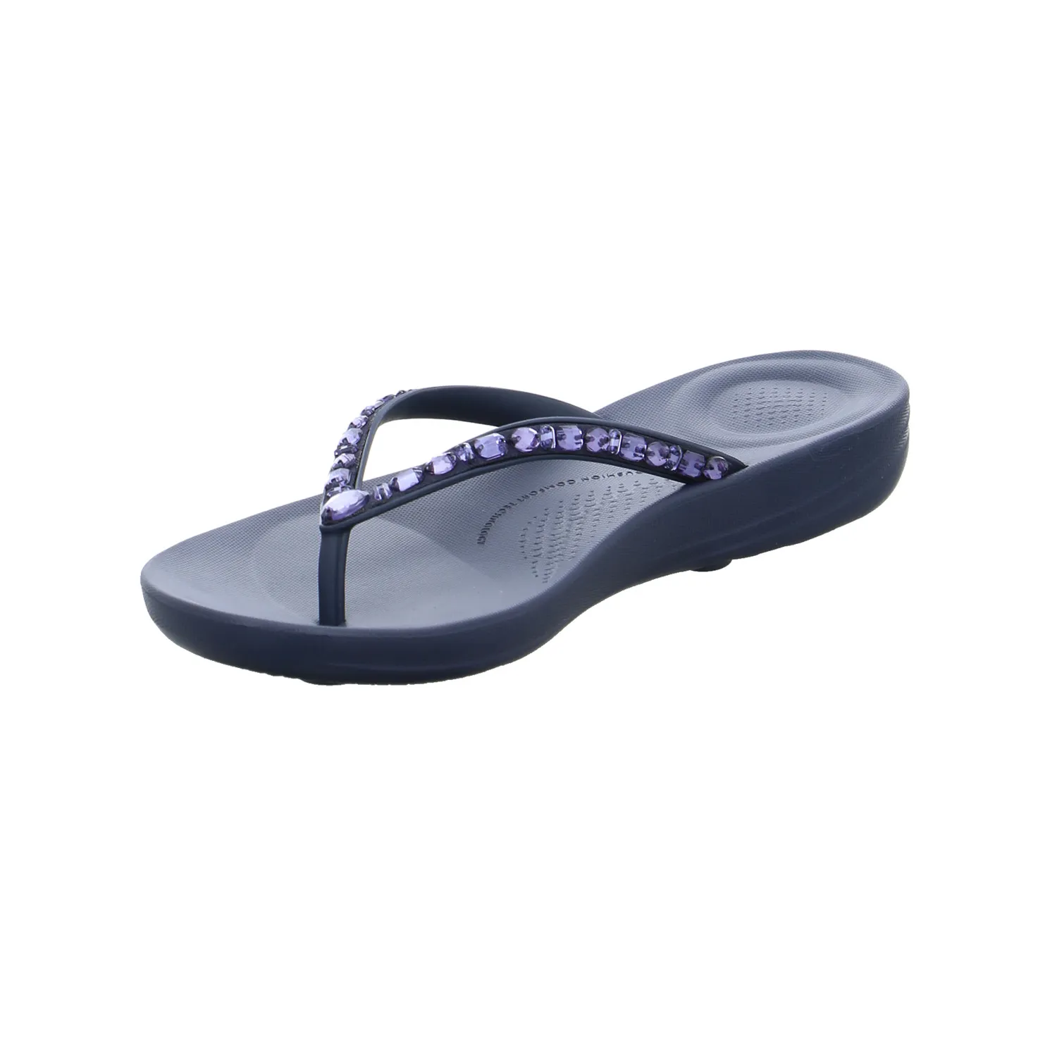 FITFLOP Zehentrenner-FlipFlop Blau Lederimitat