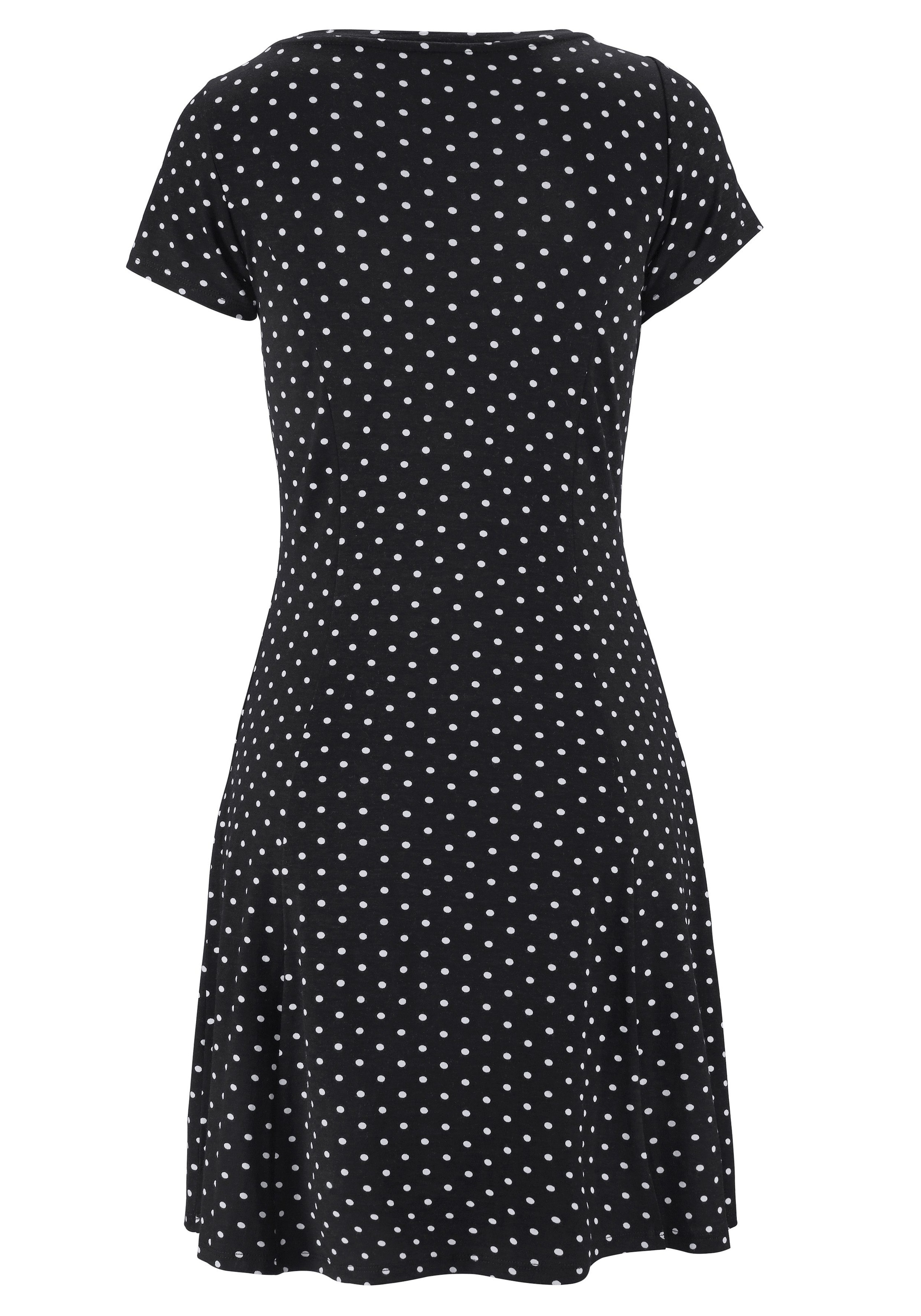 Beachtime Sommerkleid mit Pünktchenprint aus Jersey, T-Shirtkleid, Strandkleid