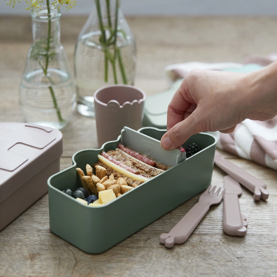 Done by Deer™ Frühstücksbox Kiddish, Croco Grün