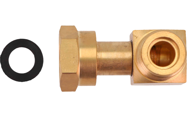 Berger Winkelstück für Gasdruckregler 90° AG M20 x 1,5 - M20 x 1,5 ÜM