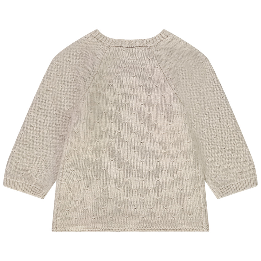 Gilet en tricot avec broderies pour bébé