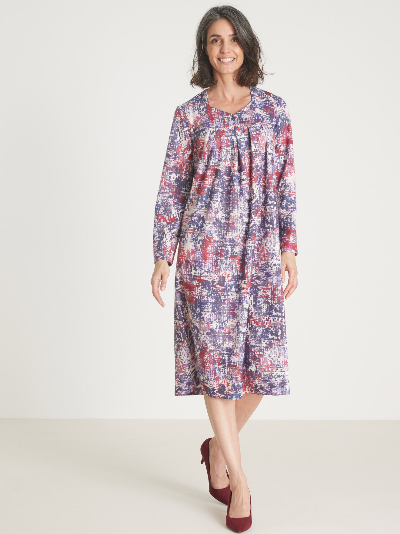 Robe housse encolure V fantaisie