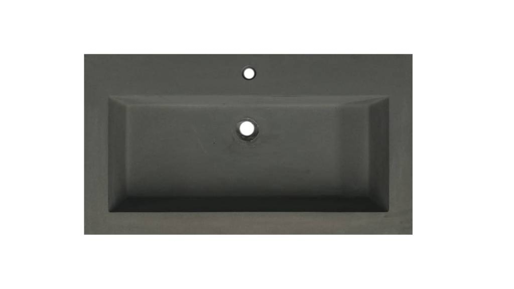 Lambini Designs Concrete meubelwastafel 80cm 1 kraangat betongrijs