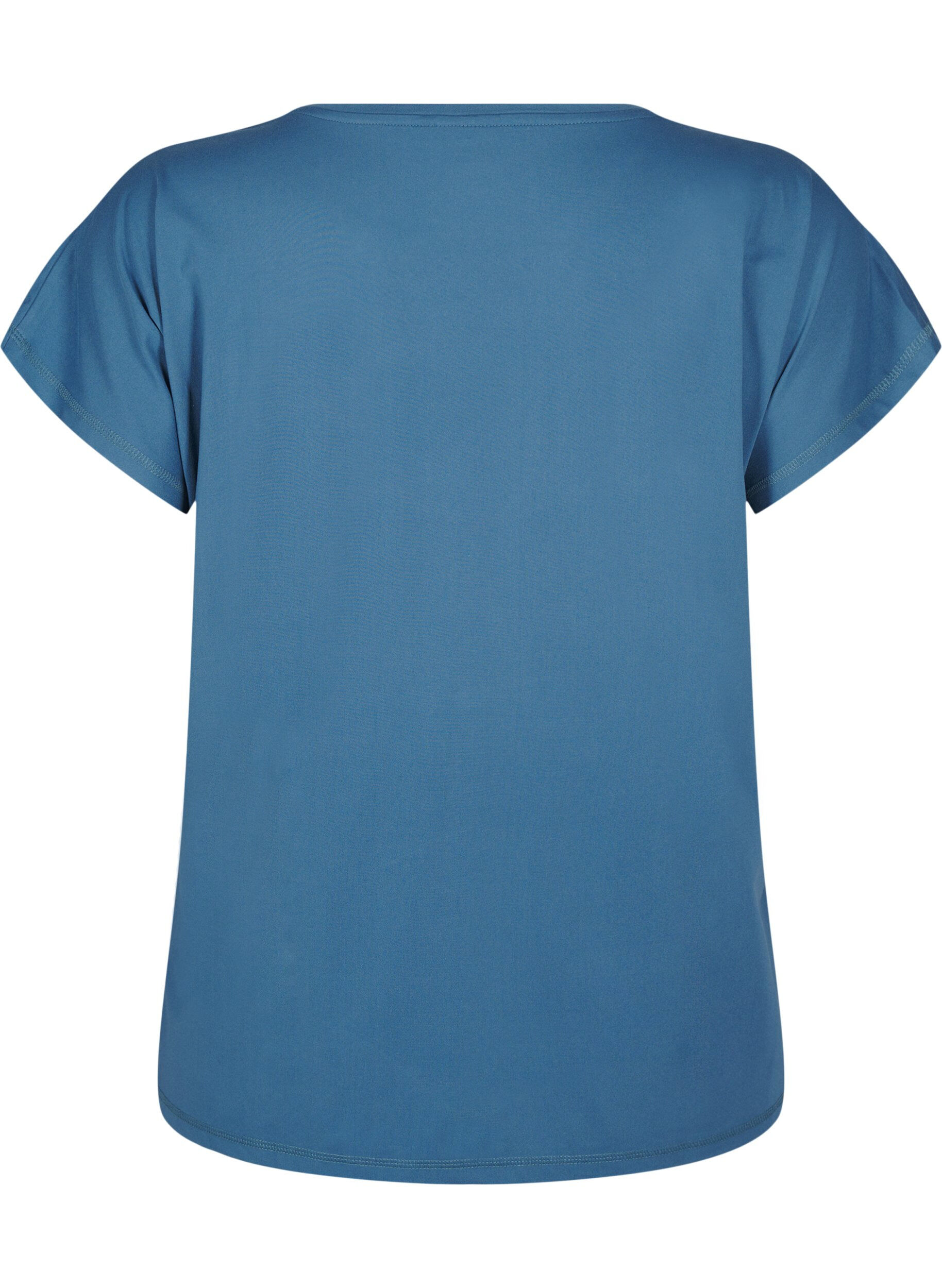 Ensfarvet trænings t-shirt
