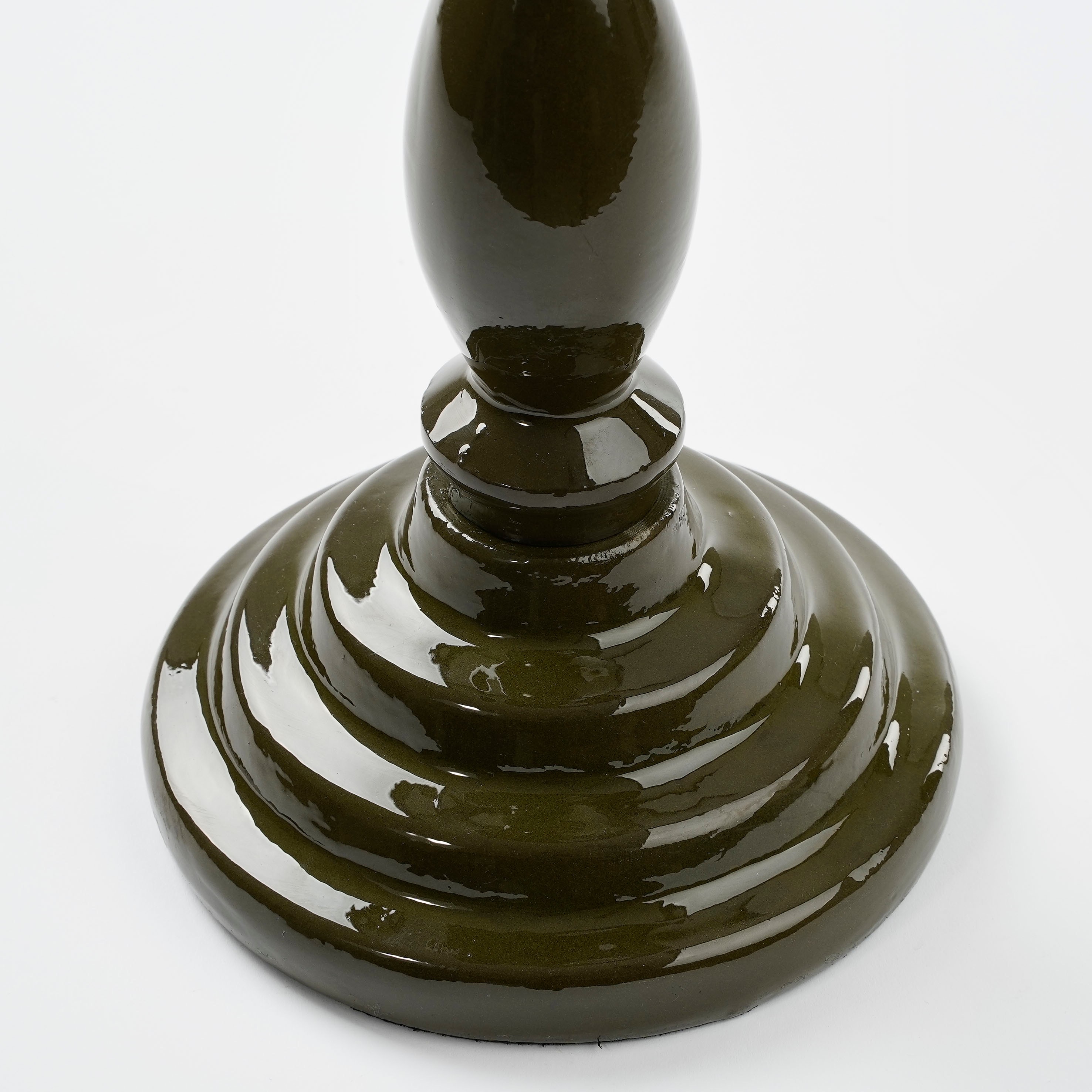 Mica decorations - table d'appoint en aluminium recyclé vert foncé h61