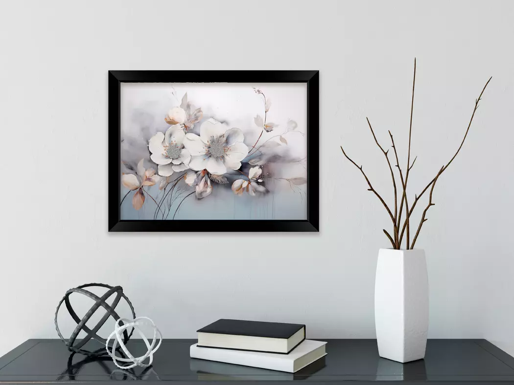 Wandbild 30 x 40 cm Crystel Flowers III