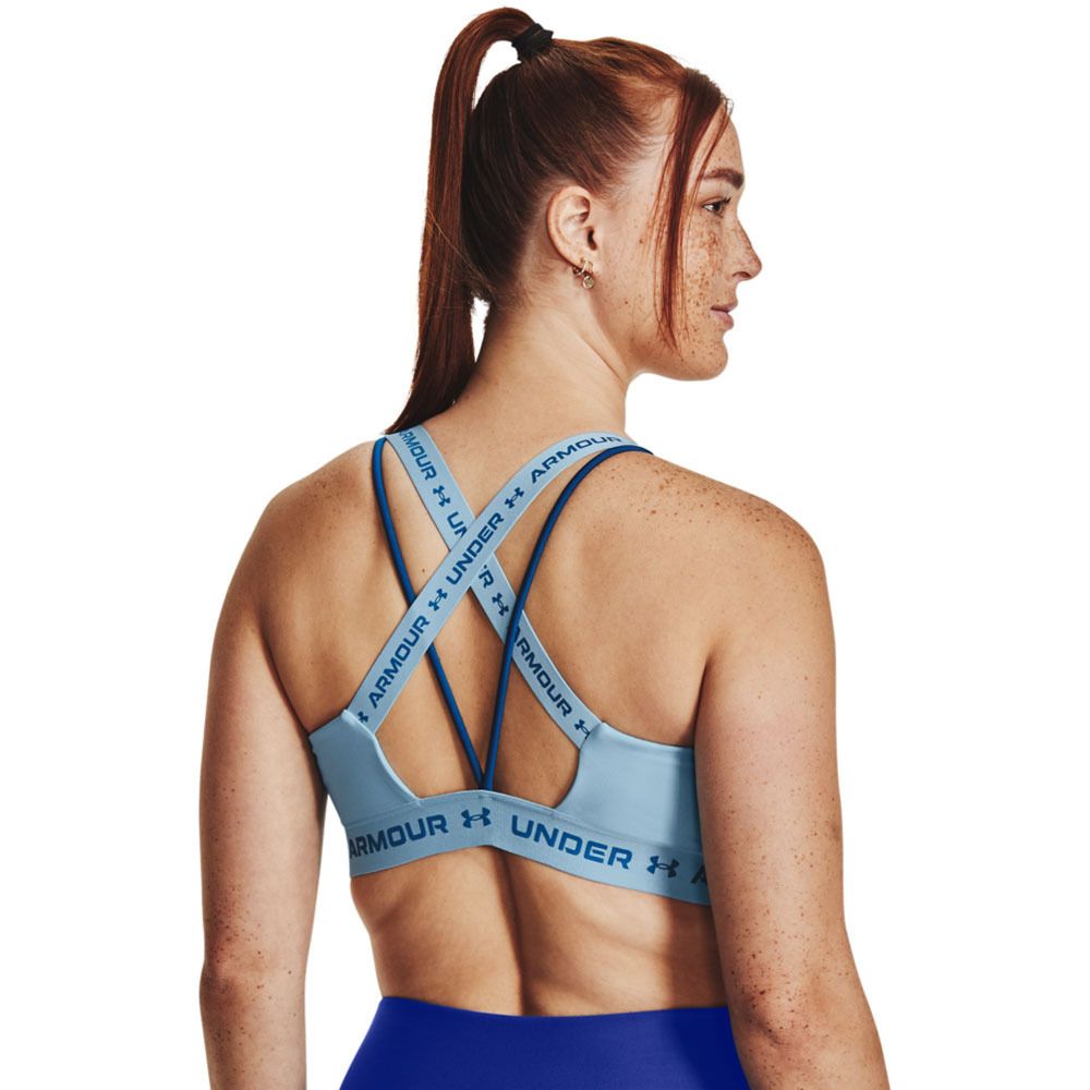 Under Armour CROSSBACK LOW - Brassière Femme bleu