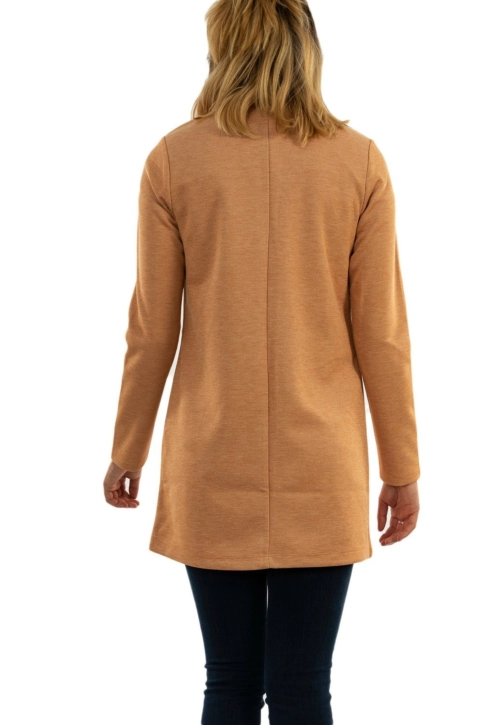 manteaux street one qr pique coat 12446 caramel