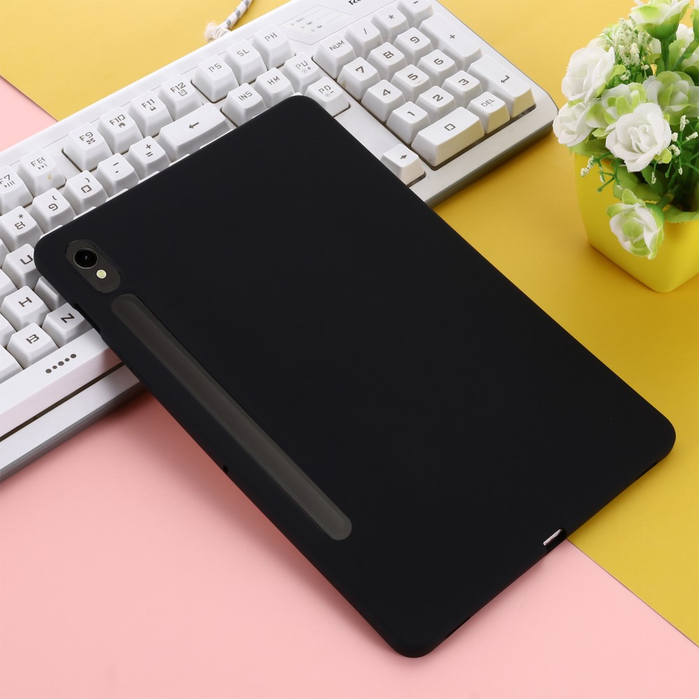 Samsung Galaxy Tab S10 FE / Tab S9 FE Silikon Case Hülle - Schwarz