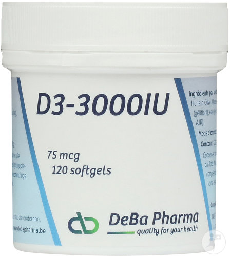 Deba D3-3000IU 75mcg Softgels 120