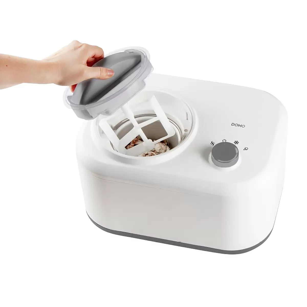 Glacemaschine Domo weiss