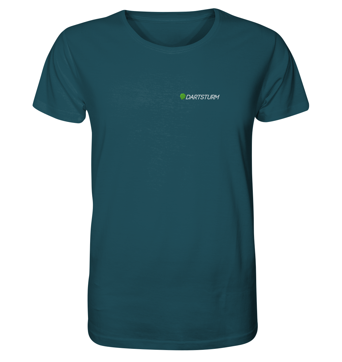 DartSturm - Logo Weiß Herren Shirt (Stick)