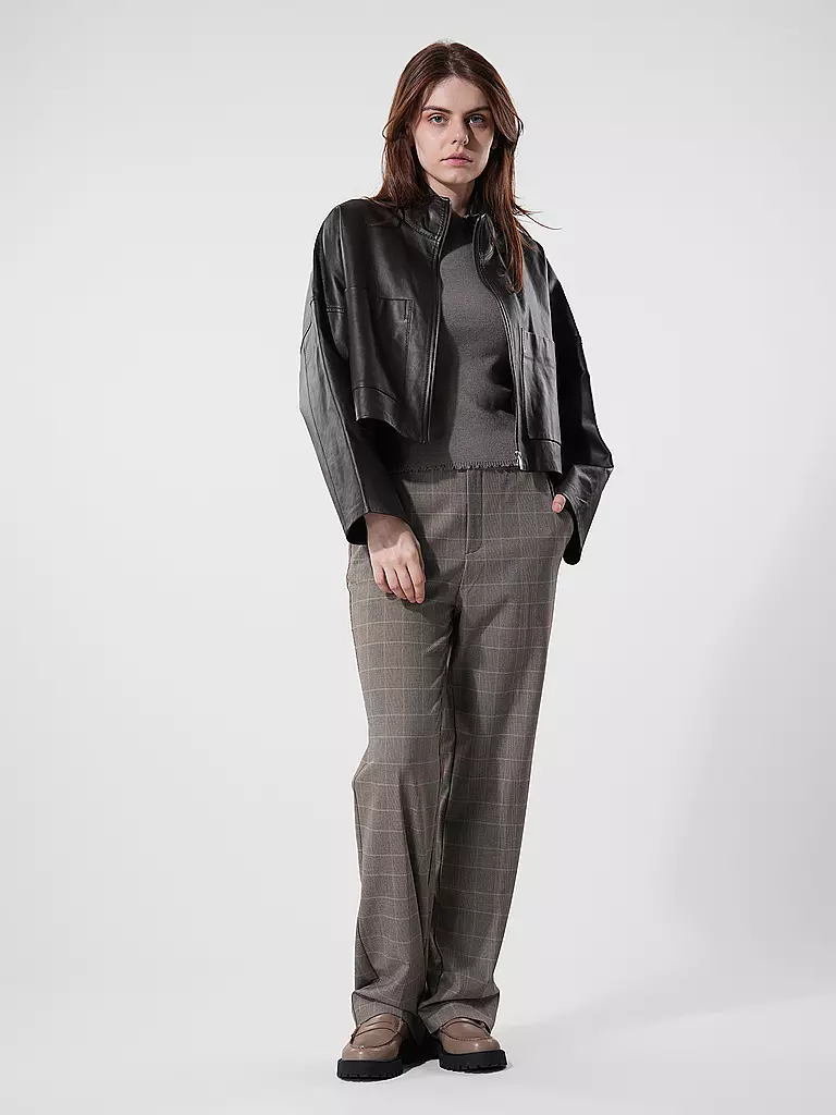 DRYKORN Lederjacke ELSTOW braun