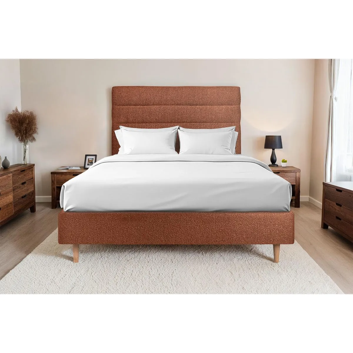 Sommeil de plomb Lit Bouclette Lignes 150x200 cm